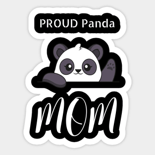 Proud Panda Mom Sticker